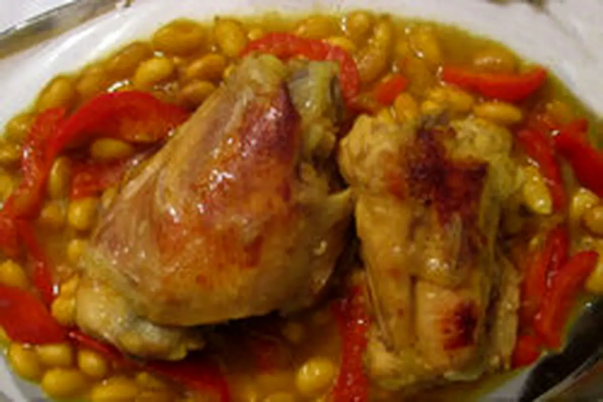 دستور پخت خوراک مرغ با لوبیای سویا