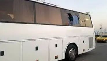 خسارت سنگین به اتوبوس استقلال خوزستان +عکس