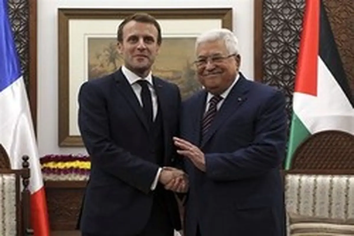 محمود عباس در دیدار با ماکرون: اروپا کشور فلسطین را به رسمیت بشناسد