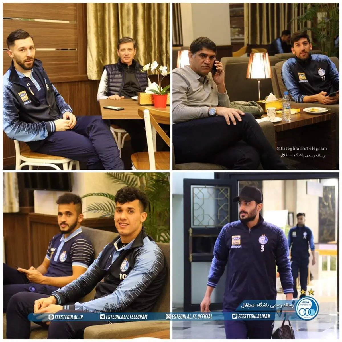 استقلالی‌ها در فرودگاه مهرآباد +عکس
