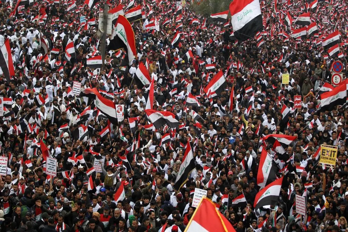 خروش مردم بغداد علیه حضور آمریکایی ها در عراق/ مقتدی صدر: حشد الشعبی در ارتش ادغام شود
