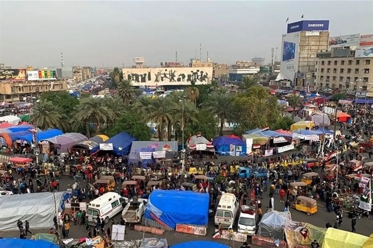 جمع شدن خیمه‌های معترضان عراقی پس از توئیت سید مقتدی الصدر