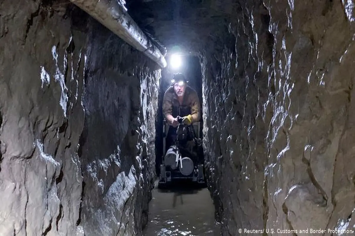 طولانی‌ترین تونل قاچاق مواد مخدر بین مکزیک و آمریکا کشف شد+عکس