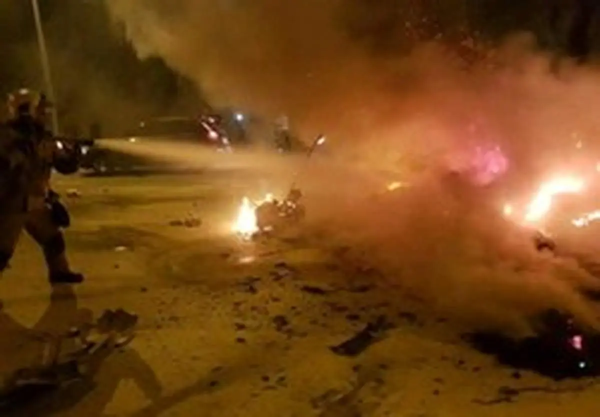 "انفجار تانکر سوخت" در جاده فیروزکوه ۲کشته بر جا گذاشت