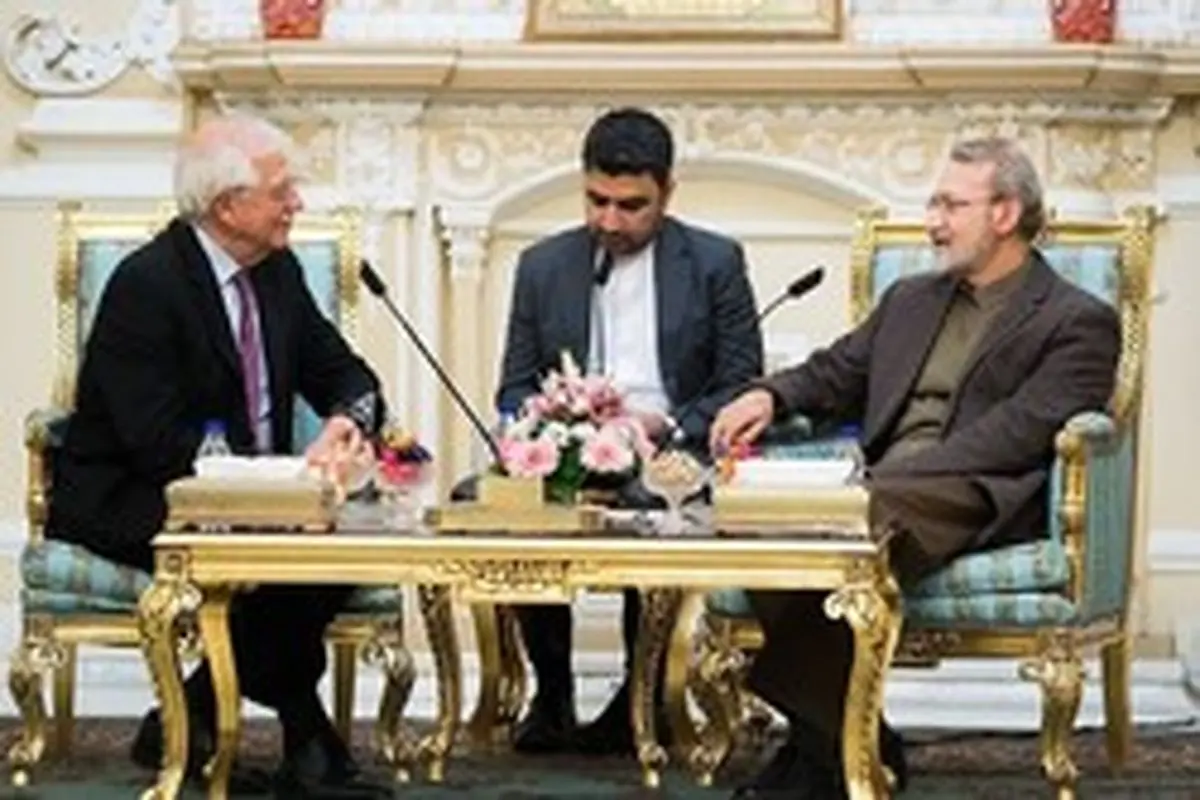 انتقاد لاریجانی از رفتار ضعیف اتحادیه اروپا در مقابل آمریکا