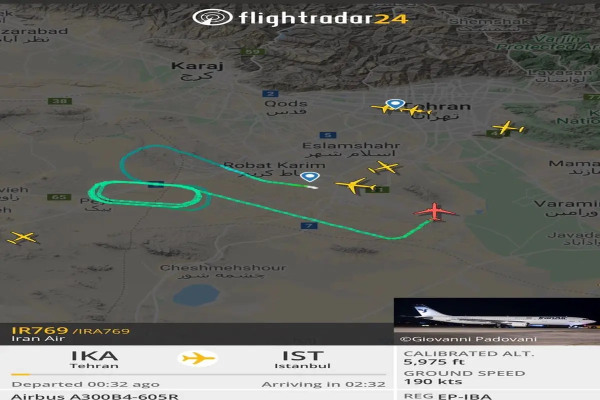 هواپیمای تهران-استانبول بعد از پرواز به فرودگاه امام خمینی برگشت+جزئیات