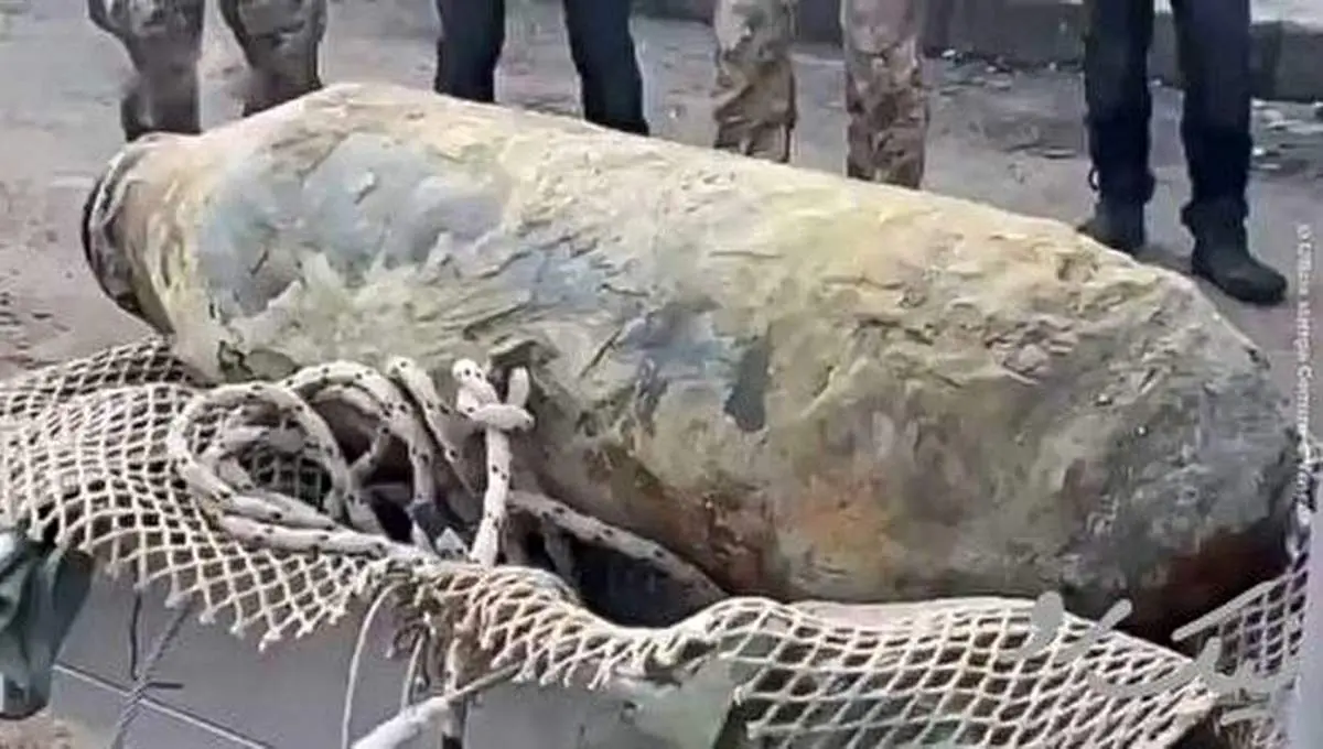 ویدیو/کشف بمب عمل‌نکرده از زمان جنگ جهانی دوم در «ونیز»