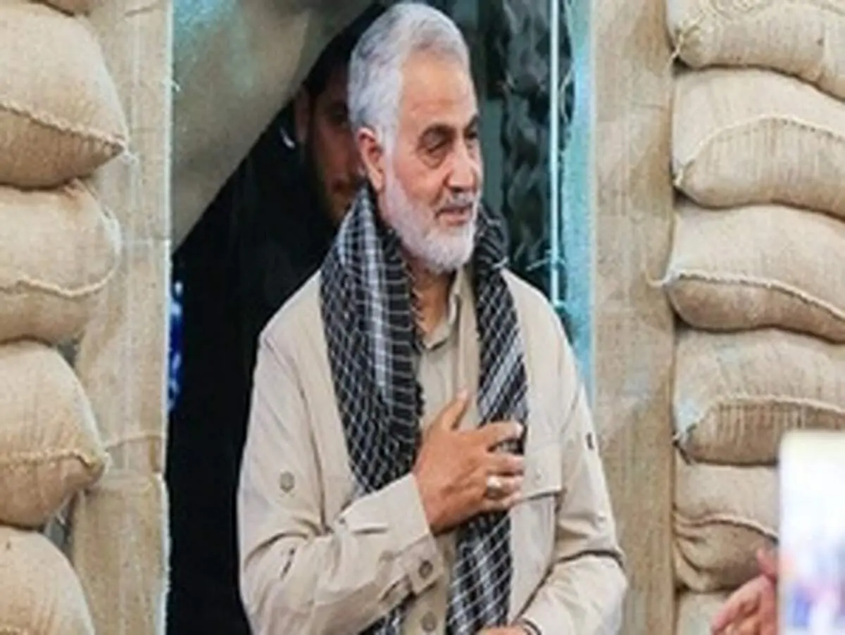 دست‌نوشته سردار سلیمانی در شهر «تدمر» +عکس