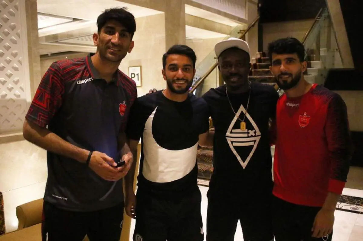 حضور گادوین منشا در اردوی پرسپولیس +عکس
