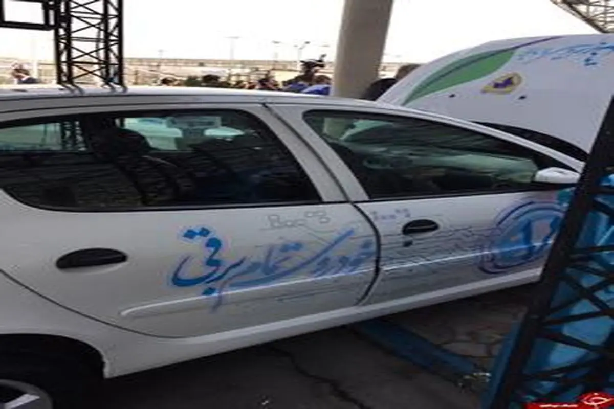 رونمایی اولین خودروی تمام برقی ایرانی/ تصاویر