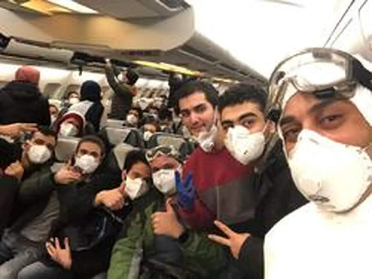 تصویر دانشجویان بازگشته از ووهان ۱۴ روز پس از قرنطینه