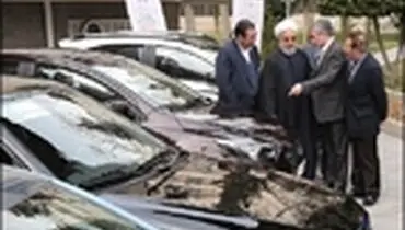 رونمایی از خودرو‌های جدید تولید داخل در حاشیه هیات دولت