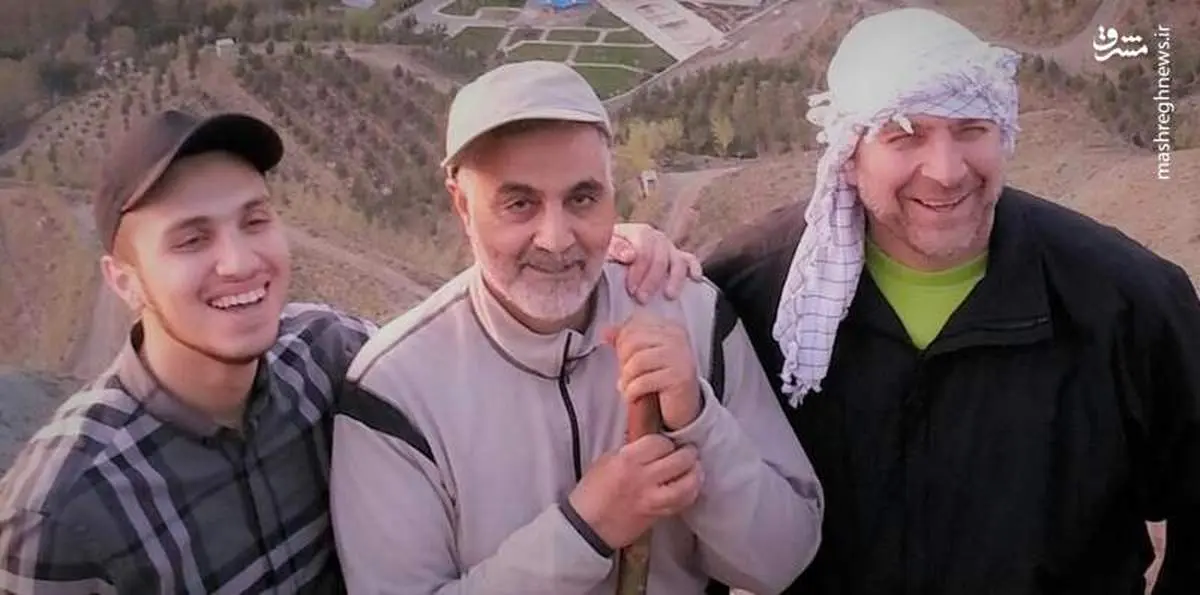 کوهنوردی حاج قاسم، قالیباف و جهاد مغنیه + عکس