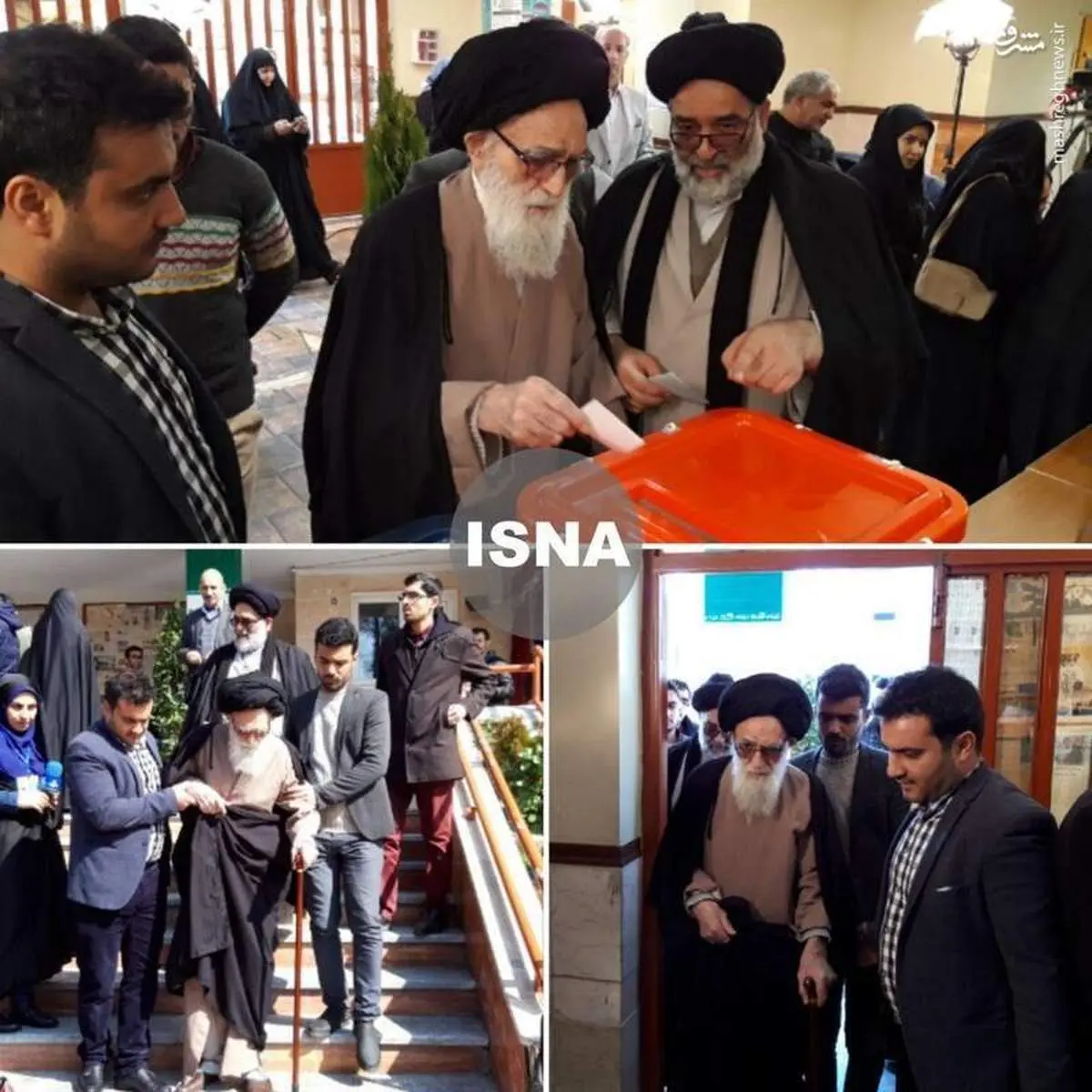 امام جمعه ۹۵ ساله پای صندوق رای +عکس