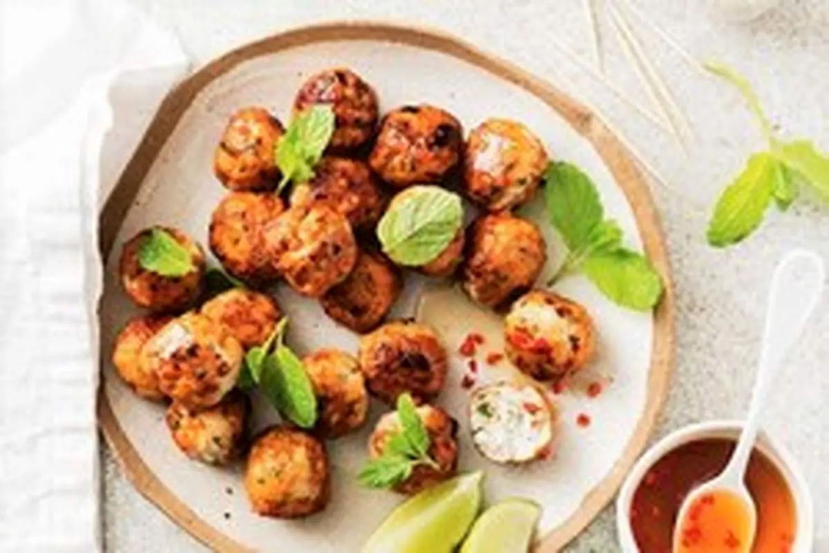 سینی فینگر فود ژامبون و پنیر و سیب زمینی