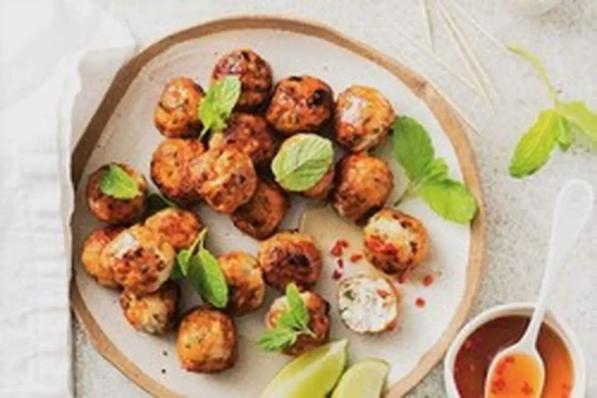 سینی فینگر فود ژامبون و پنیر و سیب زمینی