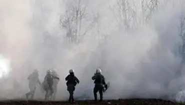 شلیک گاز اشک آور از طرف ترکیه به سمت گارد مرزی یونان