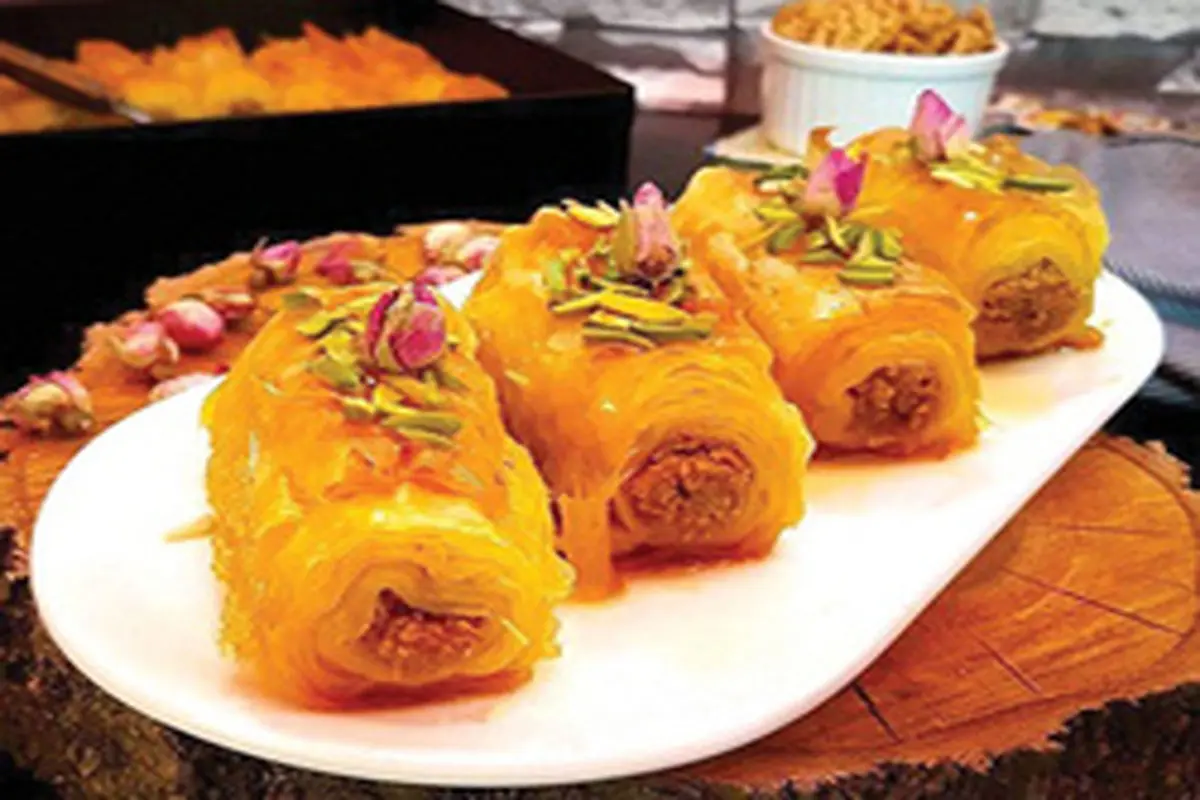 طرز تهیه باقلوا پستهای