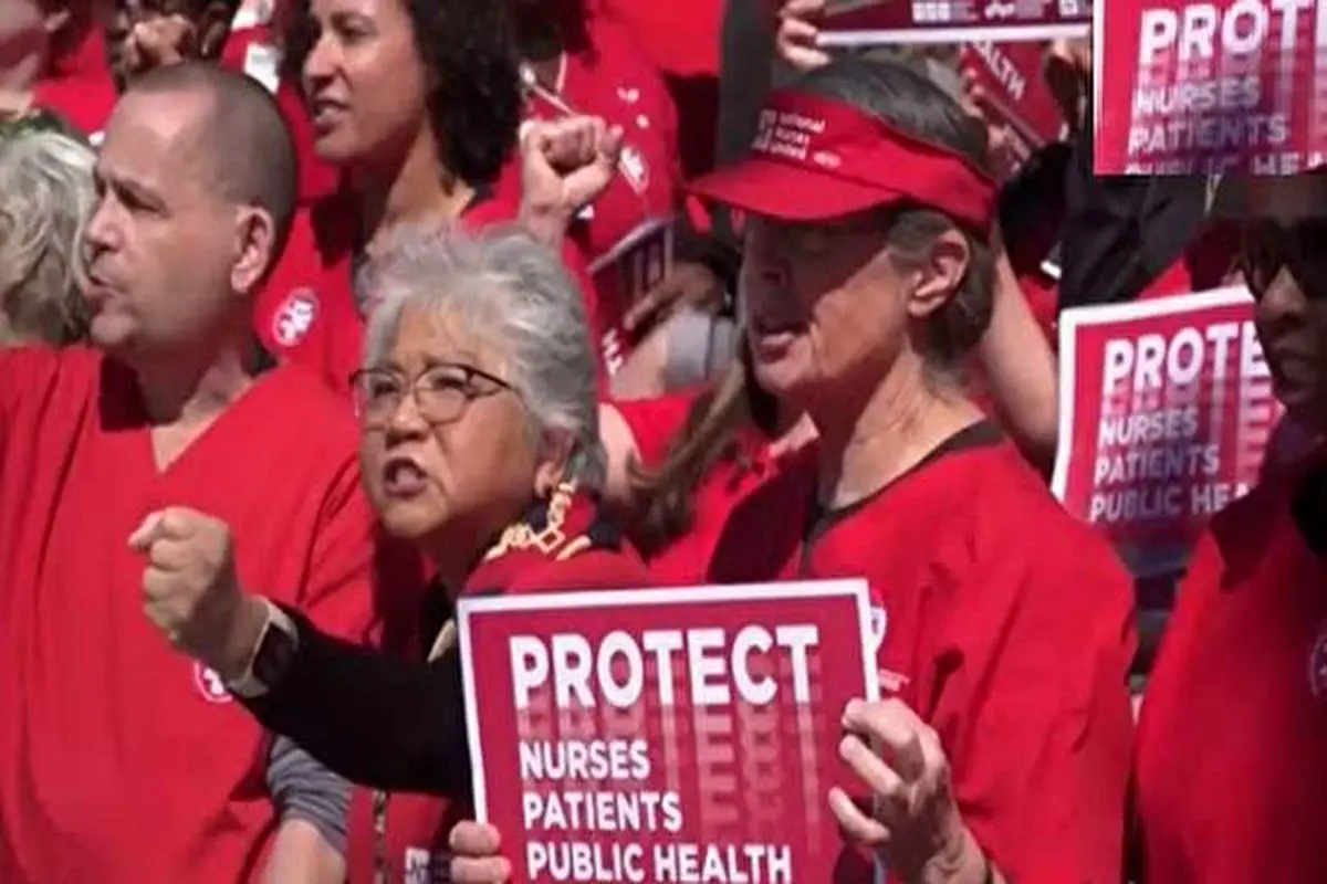 ویدیو| اعتراض پرستاران امریکایی نسبت به کمبود تجهیزات پزشکی