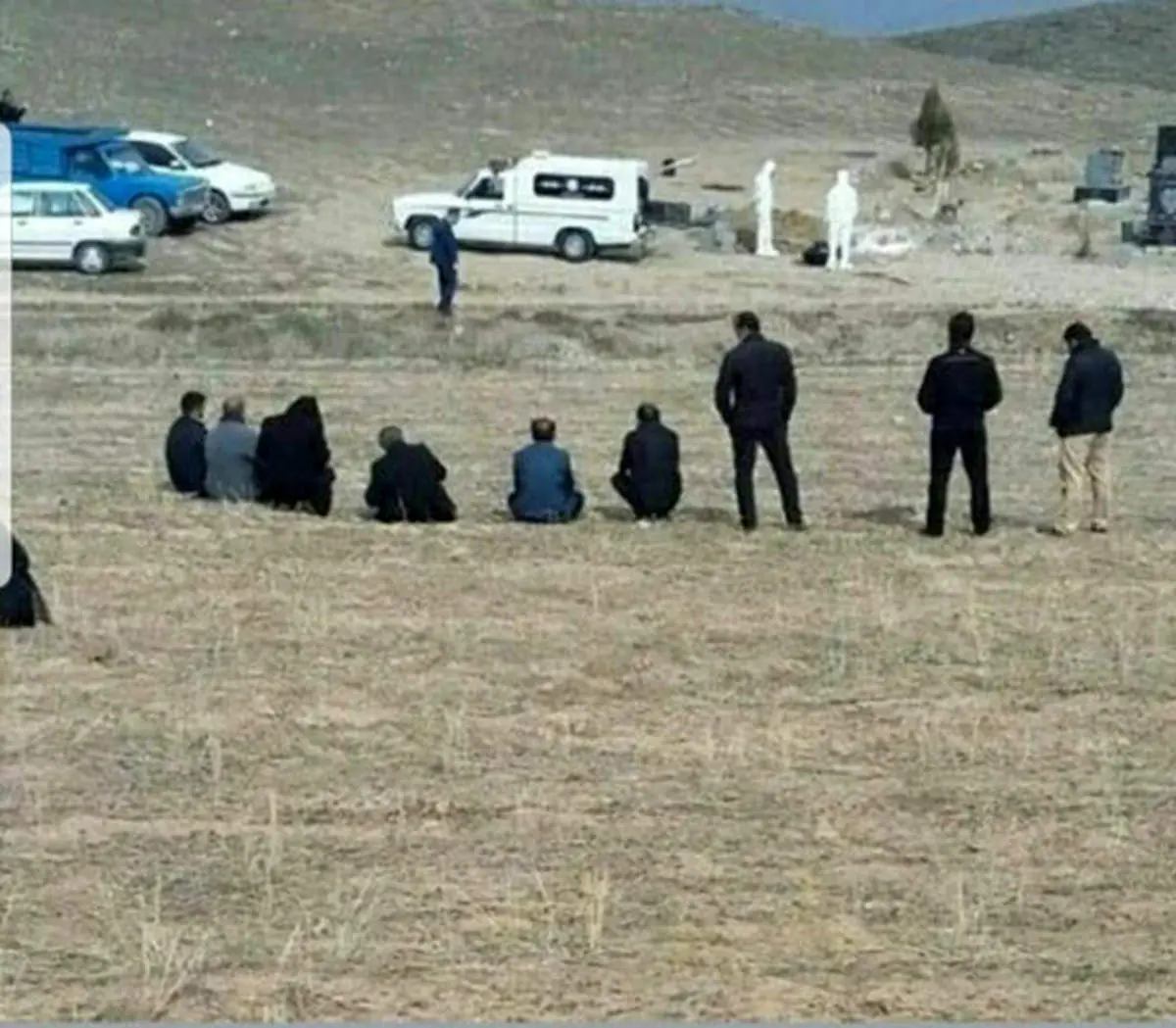 تصویری از دفن یک قربانی مبتلا به کرونا