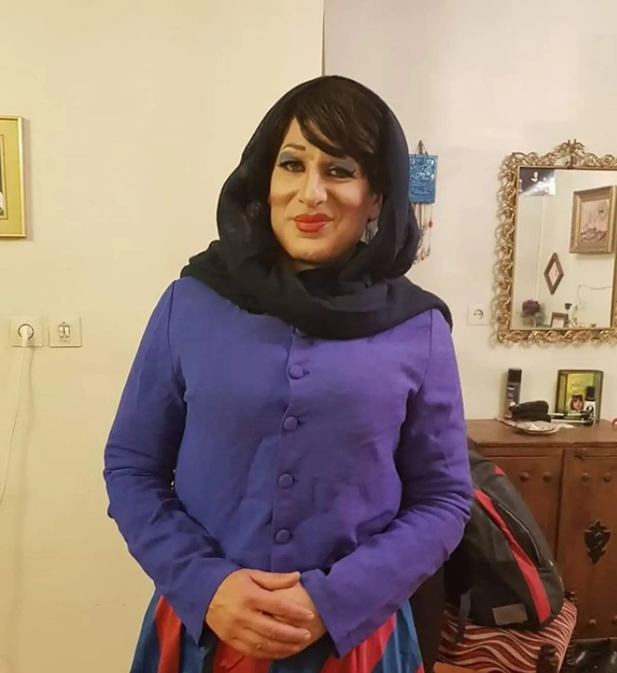 رامین ناصر نصیر با گریم زنانه