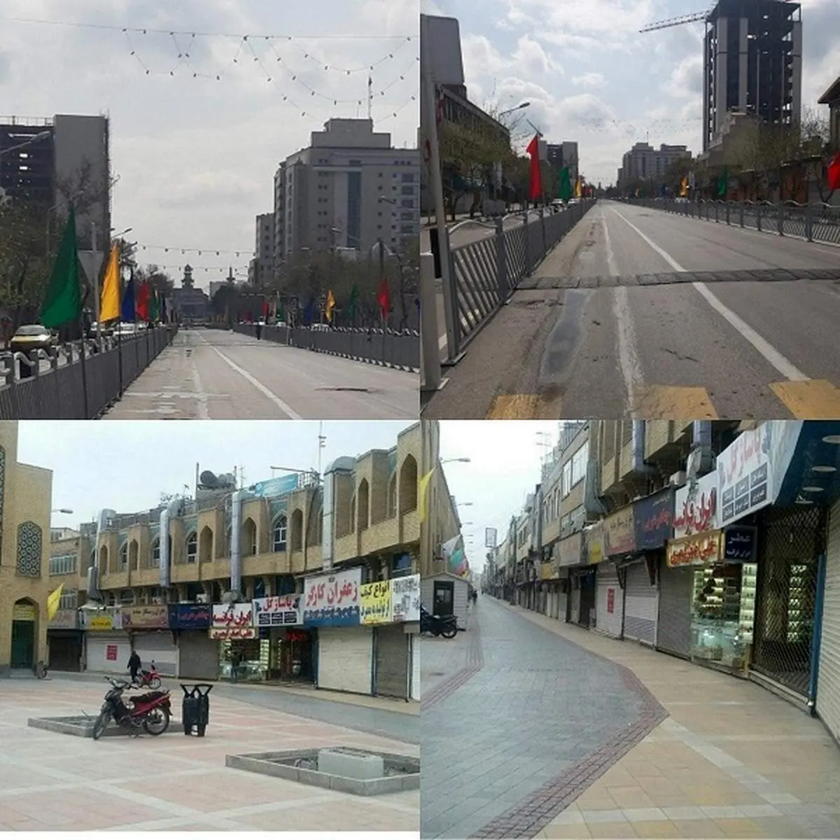تصاویر استثنایی از خیابان‌های اطراف حرم رضوی