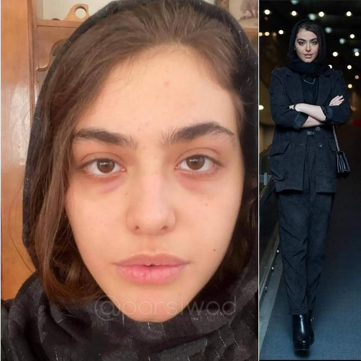 ریحانه پارسا در چالش بدون آرایش