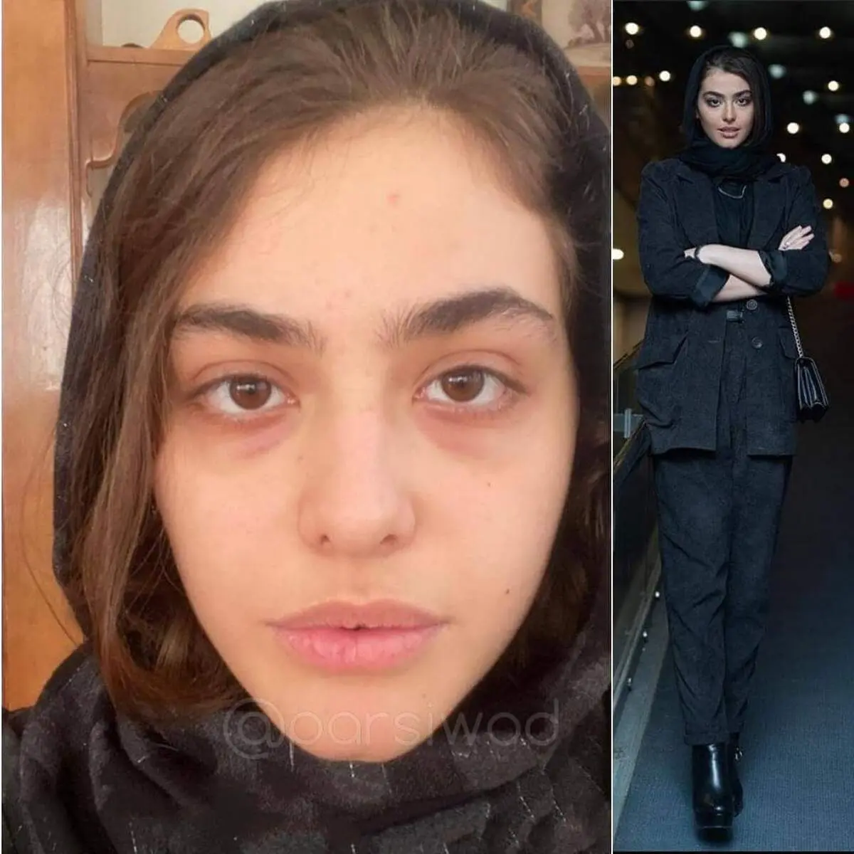 ریحانه پارسا در چالش بدون آرایش