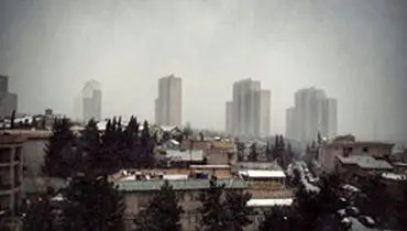 آسمان تهران تگرگ باران شد+ویدیو