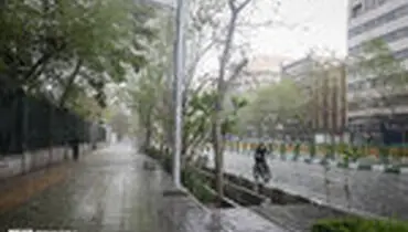 بارش تگرگ در تهران