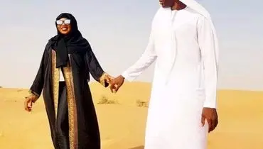 مهاجم محبوب استقلالی‌ها همراه همسرش در امارات