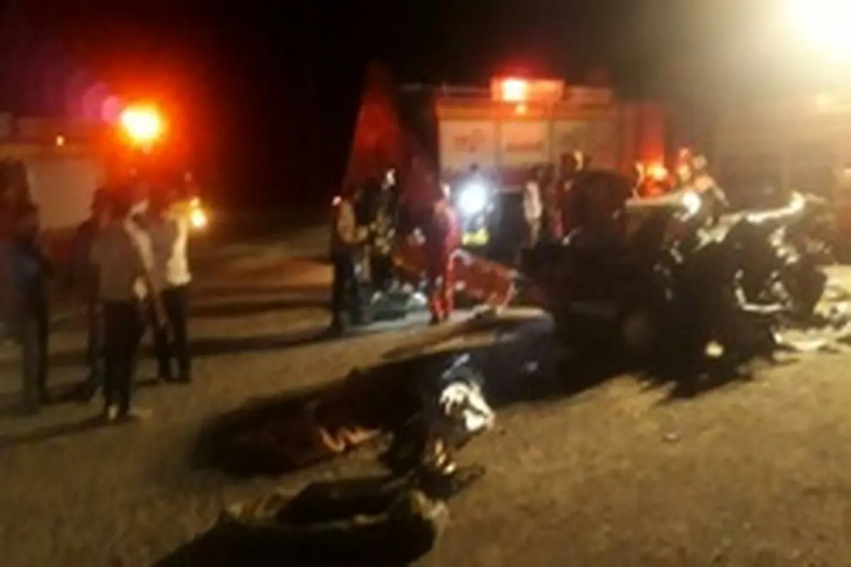 حادثه مرگبار در جاده مشهد، سرخس با ۵ کشته و زخمی +عکس