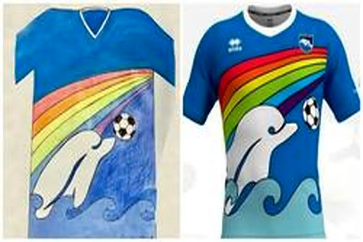 طراحی پیراهن تیم ایتالیایی توسط یک پسربچه+عکس