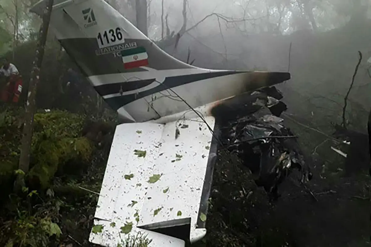 ویدیو / هواپیمای سقوط کرده ناجا در سلمانشهر