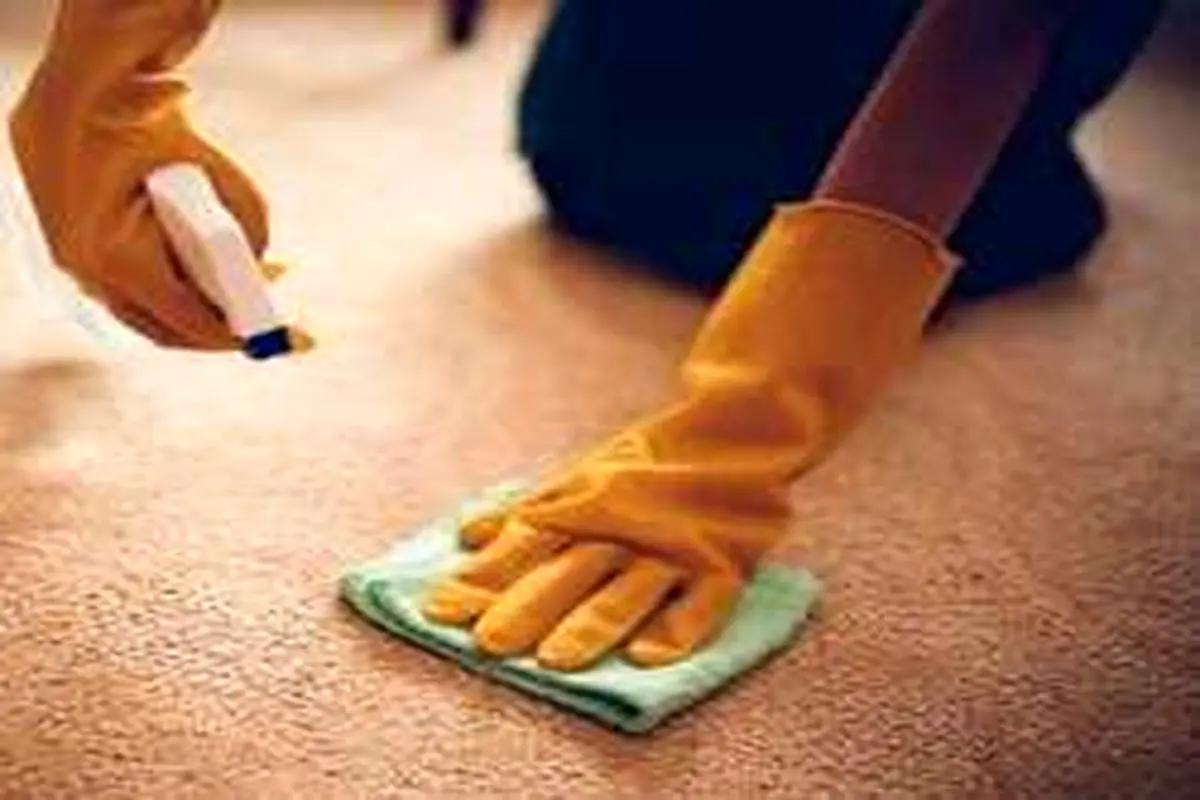 پاک کردن لکه و از بین بردن بوی استفراغ از روی فرش و لباس