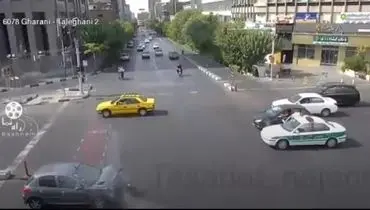 ویدئو | تصادف وحشتناک دنا و ۲۰۶ در تقاطع قرنی و طالقانی تهران