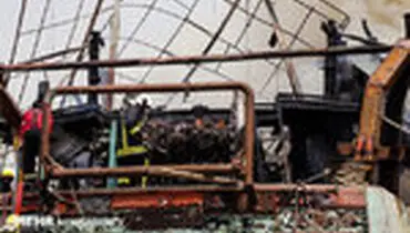 حریق دو شناور در اسکله صیادی بندرعباس