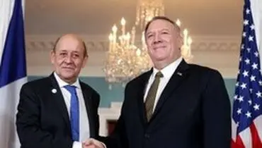 گفتگوی پامپئو با وزیر خارجه فرانسه درباره «ماهواره نور»