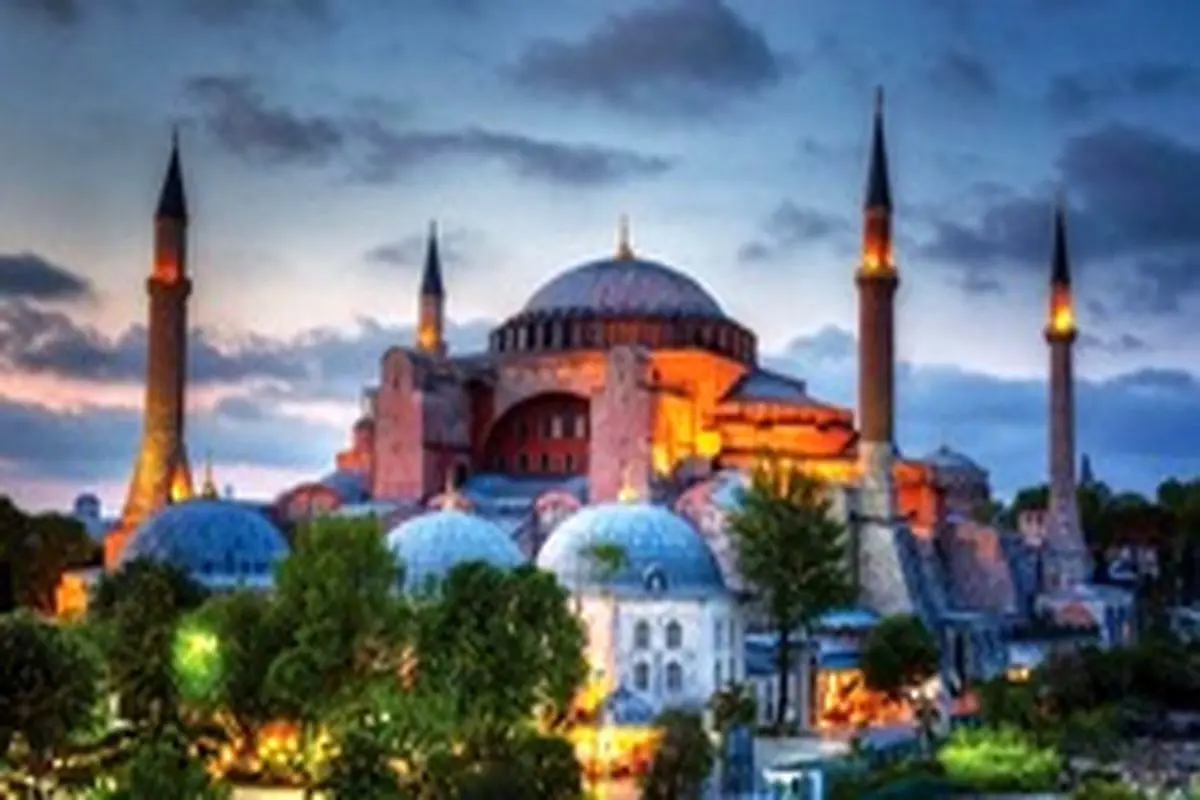 معماری بی نظیر مسجد ایاصوفیه استانبول + تصاویر