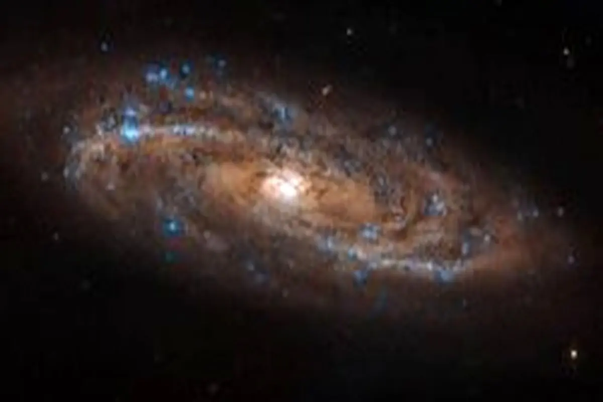 ثبت تصویر یک کهکشان مارپیچی توسط "هابل"