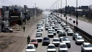 ترافیک جاده هراز به سمت شمال سنگین است