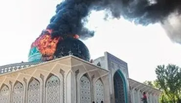 آتش سوزی در ستاد ناجا در پی عملیات ایزوگام