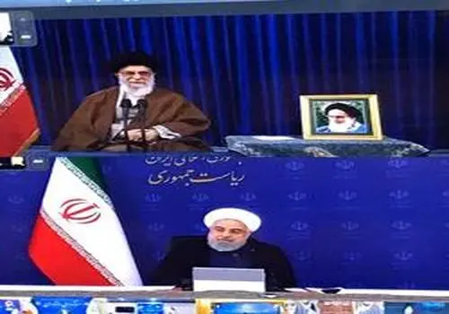 حسن روحانی و رهبر انقلاب روی عرشه کشتی+ عکس