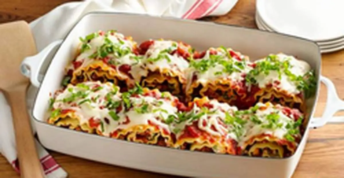 طرز تهیه لازانیا رولی بسیار خوشمزه و لذیذ