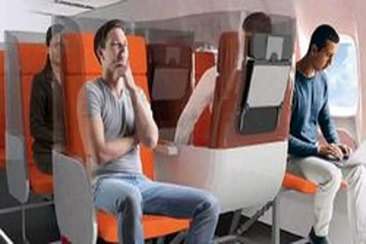 صندلی کرونایی هواپیما طراحی شد