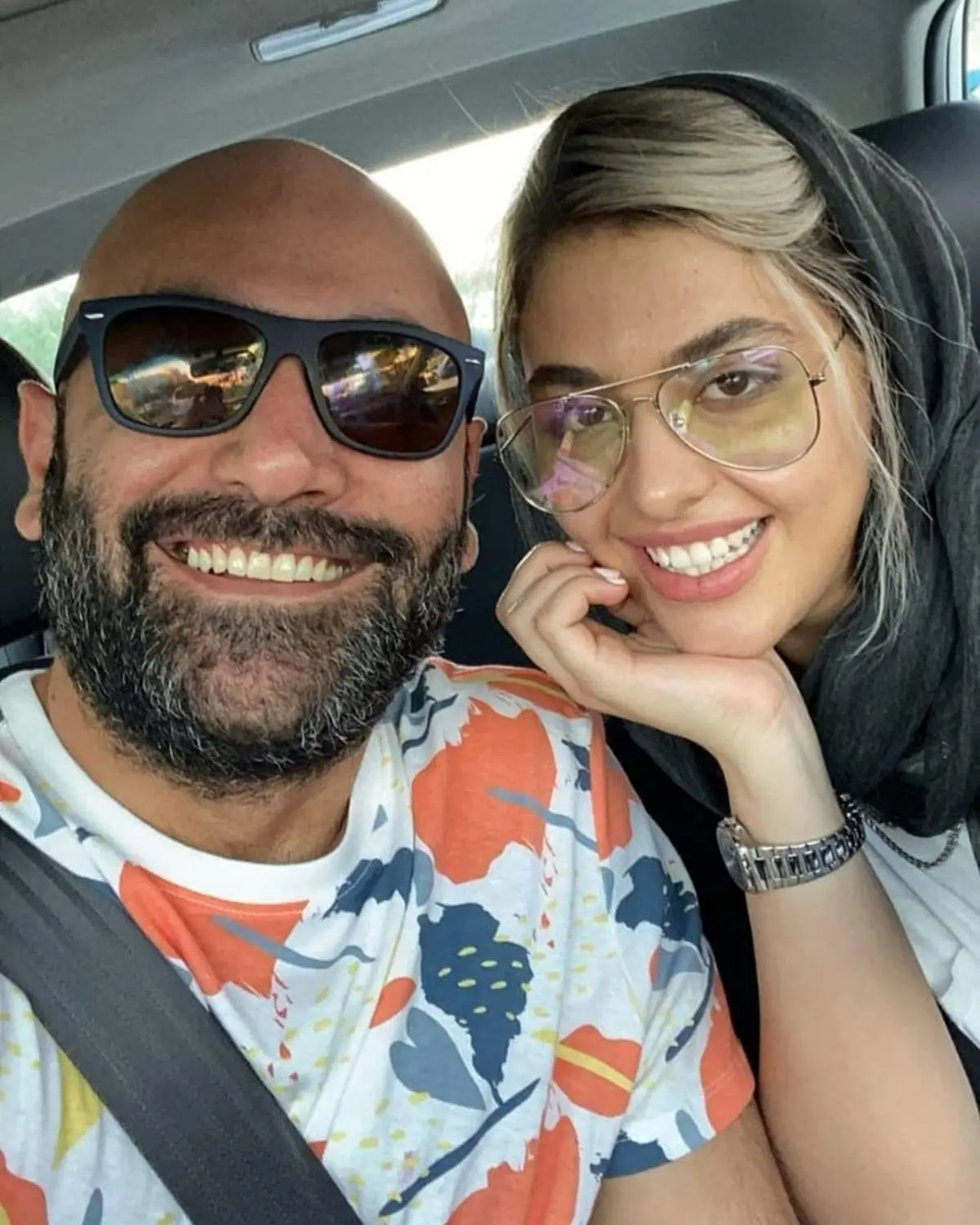 عکسی جدید از ریحانه پارسا و همسرش مهدی کوشکی