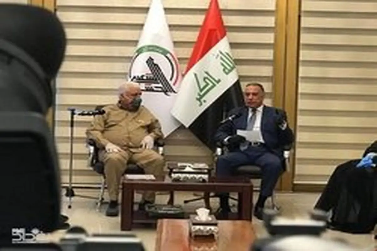 دیدار الکاظمی و رئیس حشد شعبی عراق