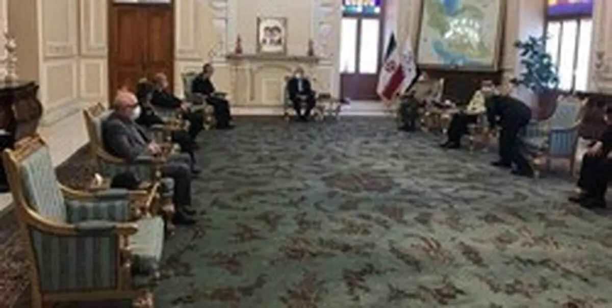دیدار فرماندهان ارشد نیروهای مسلح با علی لاریجانی