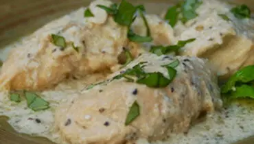 طرز تهیه مرغ خامه‌ای مخصوص