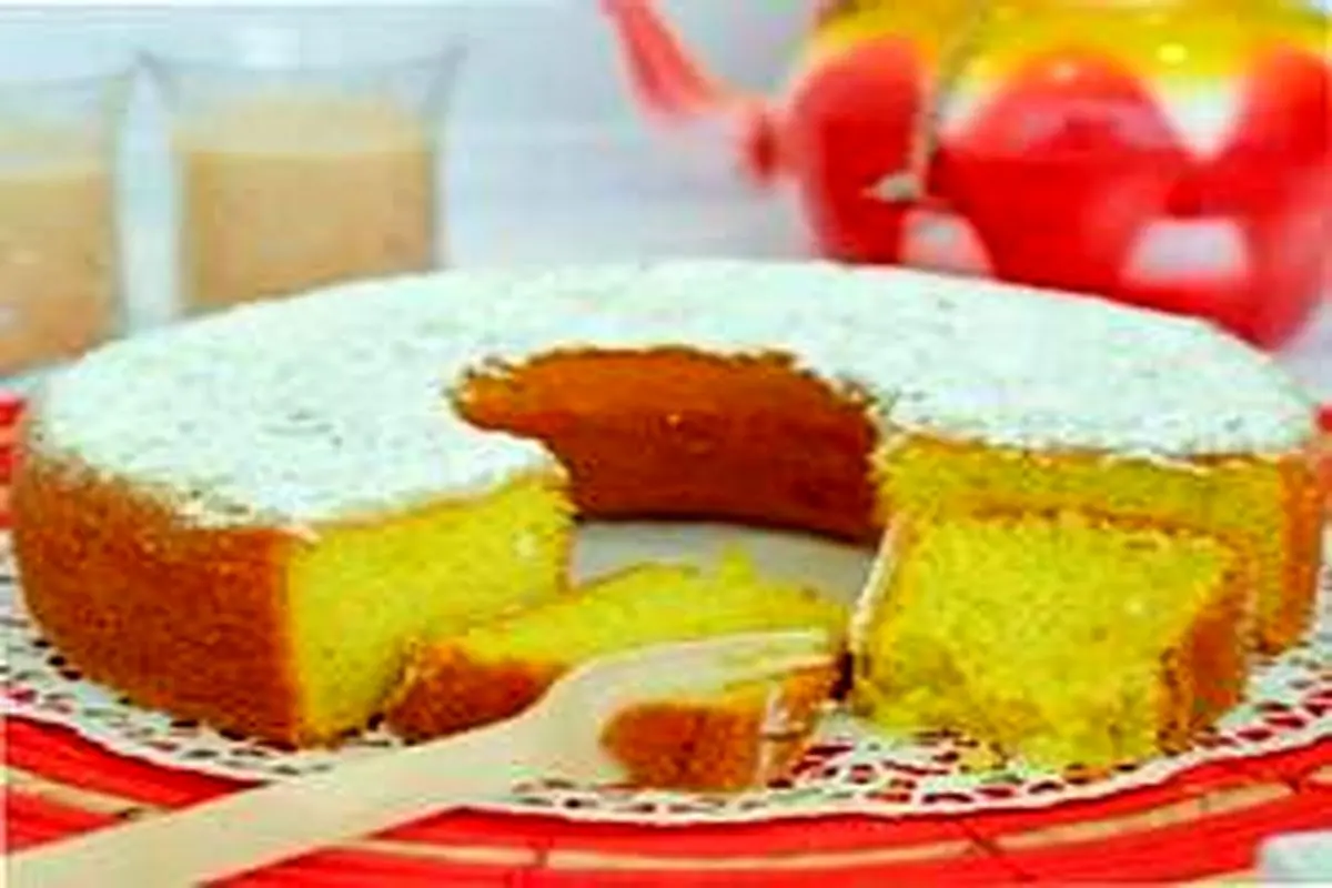 طرز پخت کیک زعفرانی خوشمزه خانگی